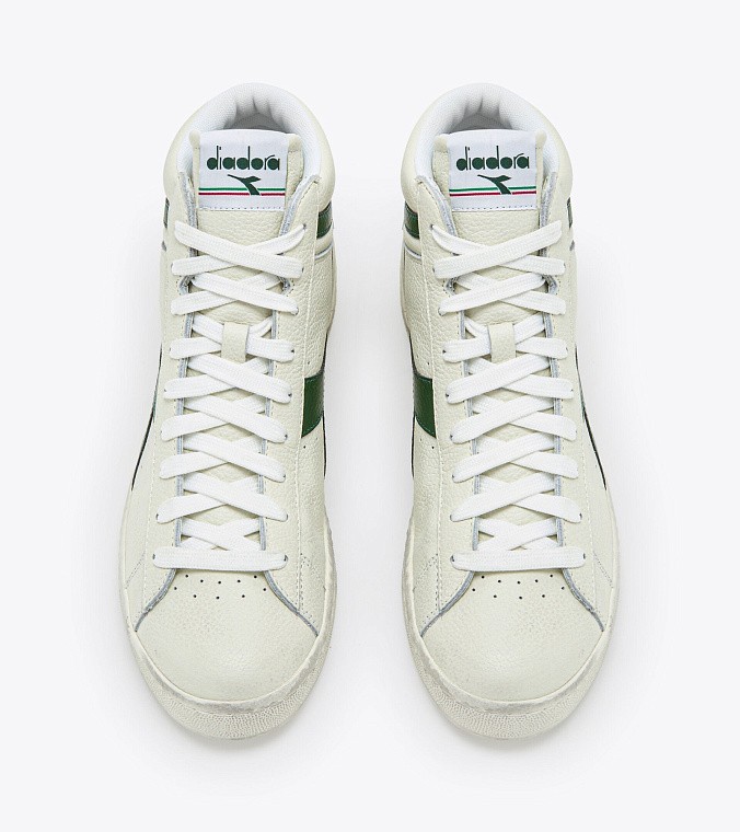 Кроссовки Diadora Game L High Waxed White / Fogliage Green